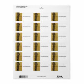 Klarinet Sunset-Adressetiketten Adressaufkleber (Vorne)