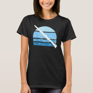 Klarinette Ästhetik Retro Klarinettist Vintage T-Shirt