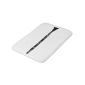 Klarinette Badematte (Schrägansicht)