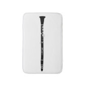 Klarinette Badematte (Vorderseite Vertikal)