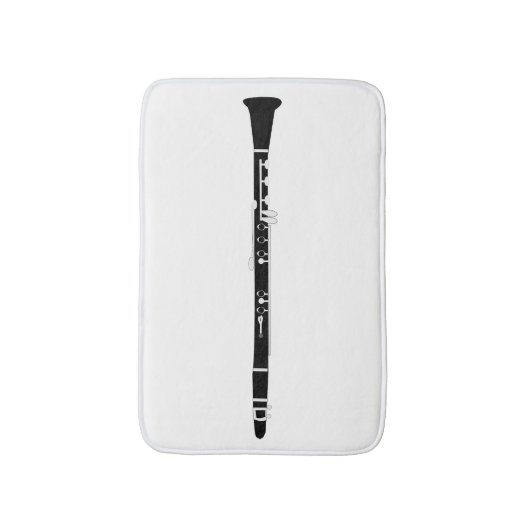 Klarinette Badematte (Vorderseite Vertikal)