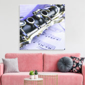 Klarinette Blatt Music Band Orchestra Leinwanddruck (Insitu (Wohnzimmer))