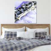 Klarinette Blatt Music Band Orchestra Leinwanddruck (Insitu (Schlafzimmer))