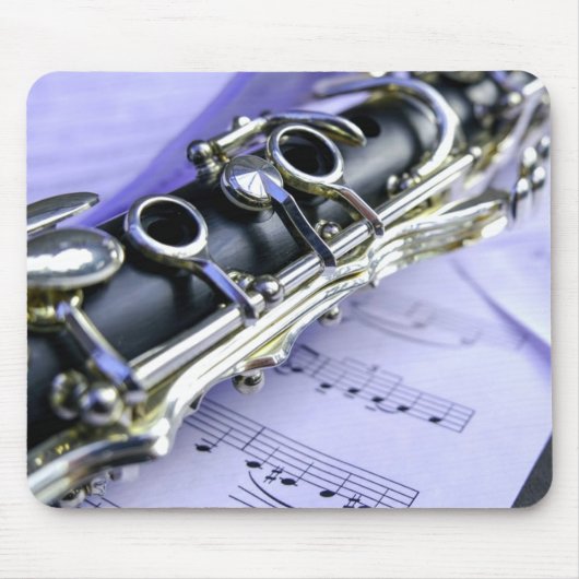 Klarinette Blatt Music Band Orchestra Mousepad (Vorne)