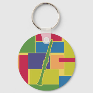 Klarinette Colorblocks-Schlüsselanhänger Schlüsselanhänger