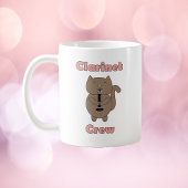 Klarinette Crew Katzenbraun rosa Kaffeetasse