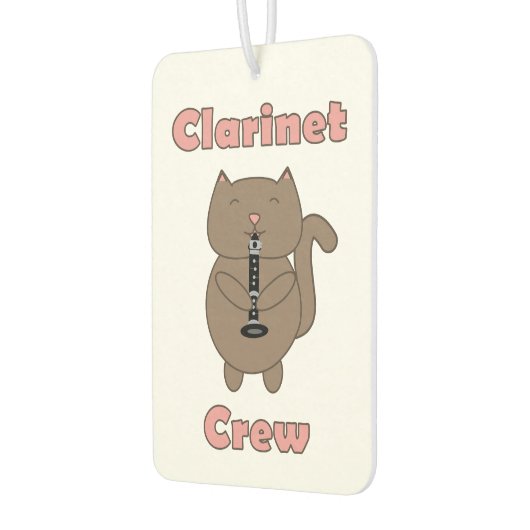 Klarinette Crew Niedlich Katzenrosa Autolufterfrischer (Links)