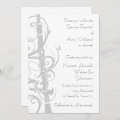 Klarinette Erwägung Einladung (Vorne/Hinten)