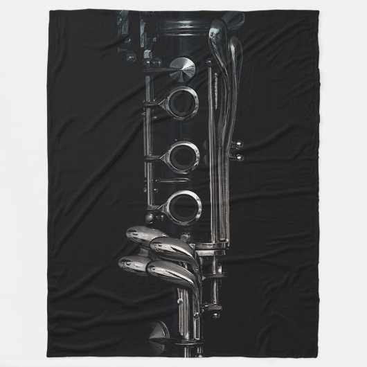 Klarinette Fleecedecke (Vorderseite)