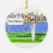 Klarinette - Frau Keramik Ornament (Vorne)