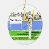 Klarinette - Frau Keramik Ornament (Links)