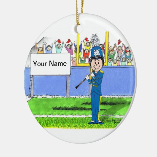 Klarinette - Frau Keramikornament (Links)