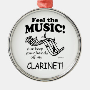 Klarinette fühlen die Musik Ornament Aus Metall