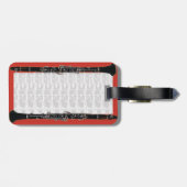 Klarinette Gepäckanhänger (Rückseite horizontal)