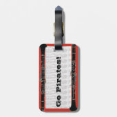 Klarinette Gepäckanhänger (Rückseite vertikal)