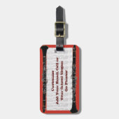 Klarinette Gepäckanhänger (Vorderseite vertikal)