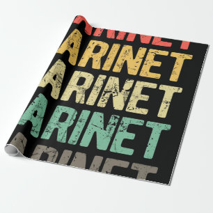 Klarinette Geschenkpapier