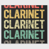 Klarinette Geschenkpapier (Flach)