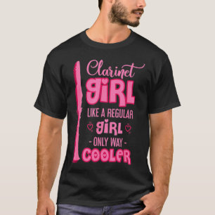 Klarinette Girl wie eine regelmäßige Girl-Klarinet T-Shirt