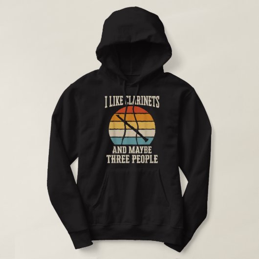 Klarinette Hoodie (Design vorne)