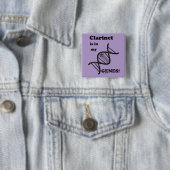 Klarinette in meinen Genen Button (Beispiel)