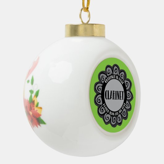 Klarinette ist am besten keramik Kugel-Ornament (Links)