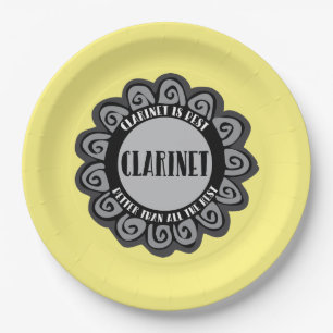Klarinette ist am besten pappteller