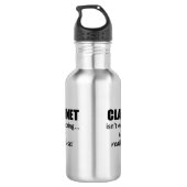 Klarinette ist nicht alles edelstahlflasche (Rückseite)