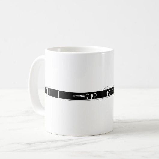 Klarinette Kaffeetasse (Vorderseite Links)