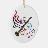 Klarinette Keramik Ornament (Rechts)