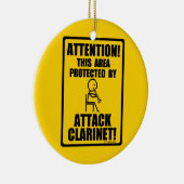 Klarinette Keramik Ornament (Rechts)