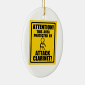 Klarinette Keramikornament (Rechts)