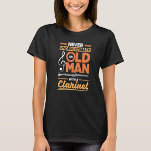 Klarinette Klarinette Klarinette Player Old Man T-Shirt