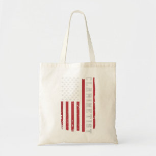 Klarinette Klarinettist Instrument USA Flag4 Tragetasche