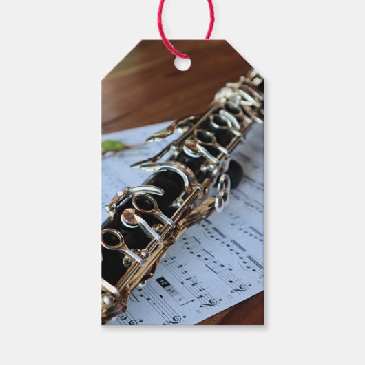 Klarinette, Konzert Nr. 3 Geschenkanhänger (Vorderseite)