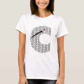 Klarinette Letter C T-Shirt (Vorderseite)