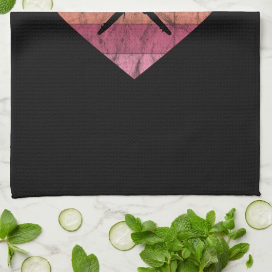 Klarinette Lieben Geschirrtuch (Gefaltet)