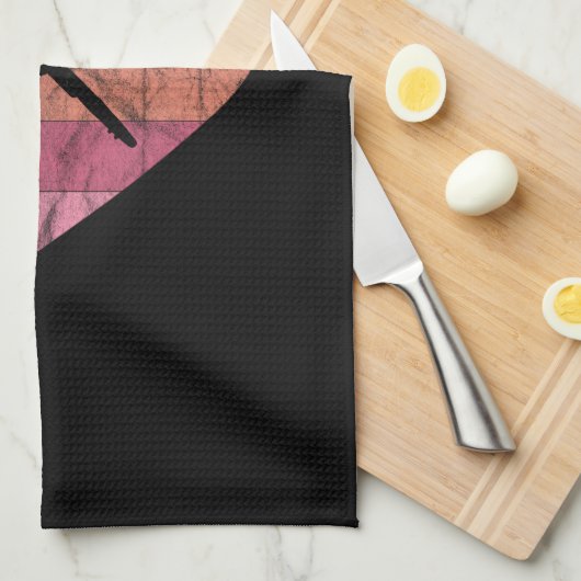 Klarinette Lieben Geschirrtuch (Viertel Falte)