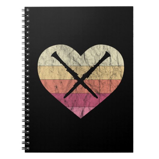 Klarinette Lieben Notizblock (Vorderseite)