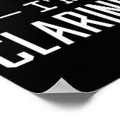 Klarinette lustige Zitate Poster (Ecke)