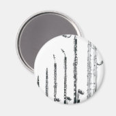 Klarinette Magnet (Vorderseite/Rückseite)