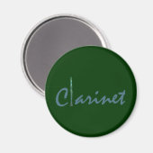 Klarinette Magnet (Vorderseite/Rückseite)