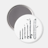 Klarinette Magnet (Vorderseite/Rückseite)