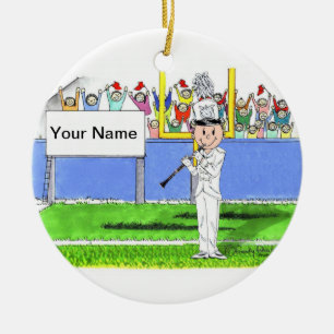 Klarinette - männlich keramik ornament