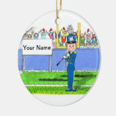 Klarinette - männlich keramik ornament (Links)