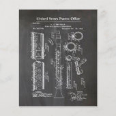 Klarinette mit musikalischen Akzenten Flyer (Vorne)