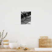 Klarinette mit Noten Poster (Küche)