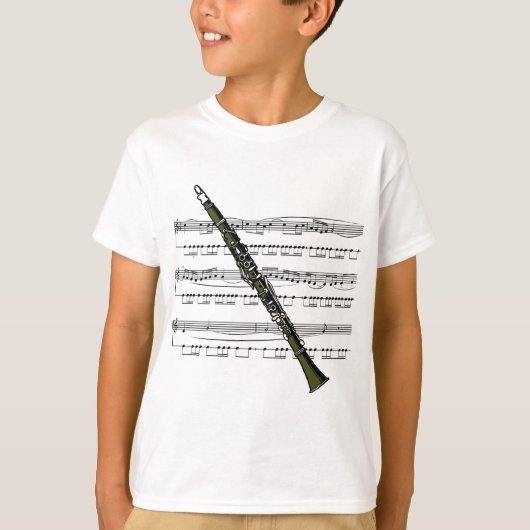 Klarinette musical 09 B T-Shirt (Vorderseite)