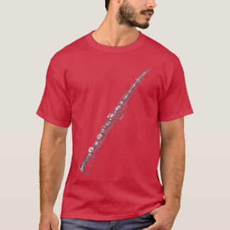 Klarinette Musik Instrument Motiv Kunst Klarinette T-Shirt