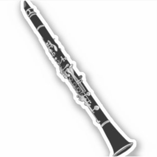 Klarinette Musikinstrument Aufkleber